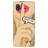 Senada Tcl L7 İle Uyumlu Kılıf 0.4Mm Lazer Kesim Desenli Silikon - Shut Up,Color572