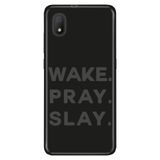 Senada Tcl L7 İle Uyumlu Kılıf 0.4Mm Lazer Kesim Desenli Silikon - Slay