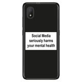 Senada Tcl L7 İle Uyumlu Kılıf 0.4Mm Lazer Kesim Desenli Silikon - Social Media