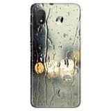Senada Tcl L7 İle Uyumlu Kılıf 0.4Mm Lazer Kesim Desenli Silikon - Yağmurlu Bir Akşam