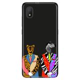 Senada Tcl L7 İle Uyumlu Kılıf 0.4Mm Lazer Kesim Desenli Silikon - Zebra Kaplan Retro