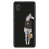 Senada Tcl L7 İle Uyumlu Kılıf 0.4Mm Lazer Kesim Desenli Silikon - Zebra Style