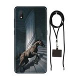 Senada TCL L7 ile Uyumlu Kılıf Horse Desenli Silikon İpli Boyun Askı Aparatı