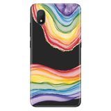 Senada TCL L7 ile Uyumlu Kılıf Resimli Desenli Silikon Rainbow Ametist