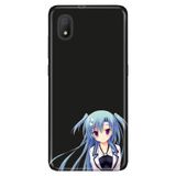 Senada Tcl L7 İle Uyumlu Kılıf Silikon Desenli Tam Koruma Resimli Kapak Mavi Anime Kız