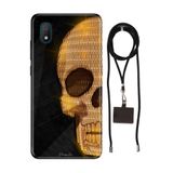 Senada TCL L7 ile Uyumlu Kılıf Skull Art Desenli Silikon İpli Boyun Askı Aparatı
