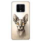 Senada Tecno Camon 16 Premier İle Uyumlu Kılıf Silikon Desenli Tam Koruma Resimli Kapak Sfenks Kedi