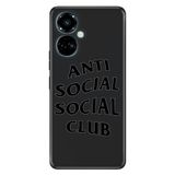 Senada Tecno Camon 19 Pro İle Uyumlu Kılıf Modern Tasarım Silikon Desenli Anti Social
