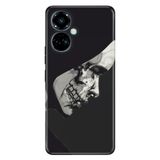 Senada Tecno Camon 19 Pro İle Uyumlu Kılıf Modern Tasarım Silikon Desenli Black Toad