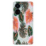 Senada Tecno Camon 19 Pro İle Uyumlu Kılıf Modern Tasarım Silikon Desenli Botanical