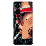 Senada Tecno Camon 19 Pro İle Uyumlu Kılıf Modern Tasarım Silikon Desenli Cool Girl