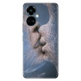 Senada Tecno Camon 19 Pro İle Uyumlu Kılıf Modern Tasarım Silikon Desenli Dijital Aşk
