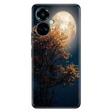 Senada Tecno Camon 19 Pro İle Uyumlu Kılıf Modern Tasarım Silikon Desenli Dolunay