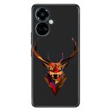 Senada Tecno Camon 19 Pro İle Uyumlu Kılıf Modern Tasarım Silikon Desenli Geyik,Color495