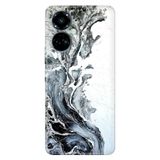 Senada Tecno Camon 19 Pro İle Uyumlu Kılıf Modern Tasarım Silikon Desenli Granit Mermer