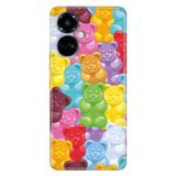 Senada Tecno Camon 19 Pro İle Uyumlu Kılıf Modern Tasarım Silikon Desenli Haribo