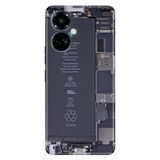 Senada Tecno Camon 19 Pro İle Uyumlu Kılıf Modern Tasarım Silikon Desenli Iphone Mekanik