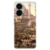 Senada Tecno Camon 19 Pro İle Uyumlu Kılıf Modern Tasarım Silikon Desenli Istanbul