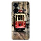 Senada Tecno Camon 19 Pro İle Uyumlu Kılıf Modern Tasarım Silikon Desenli Istiklal Taksim