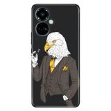 Senada Tecno Camon 19 Pro İle Uyumlu Kılıf Modern Tasarım Silikon Desenli Kartal Bey
