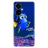 Senada Tecno Camon 19 Pro İle Uyumlu Kılıf Modern Tasarım Silikon Desenli Kayıp Balık