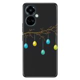 Senada Tecno Camon 19 Pro İle Uyumlu Kılıf Modern Tasarım Silikon Desenli Kır Düğünü