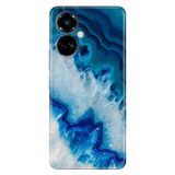 Senada Tecno Camon 19 Pro İle Uyumlu Kılıf Modern Tasarım Silikon Desenli Koyu Ametist