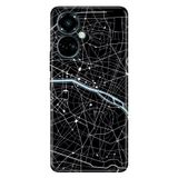 Senada Tecno Camon 19 Pro İle Uyumlu Kılıf Modern Tasarım Silikon Desenli Kroki Şehir