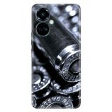 Senada Tecno Camon 19 Pro İle Uyumlu Kılıf Modern Tasarım Silikon Desenli Kurşun