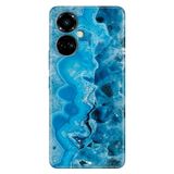 Senada Tecno Camon 19 Pro İle Uyumlu Kılıf Modern Tasarım Silikon Desenli Maldiv Ametist