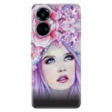 Senada Tecno Camon 19 Pro İle Uyumlu Kılıf Modern Tasarım Silikon Desenli Miss.World