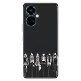 Senada Tecno Camon 19 Pro İle Uyumlu Kılıf Modern Tasarım Silikon Desenli Modası