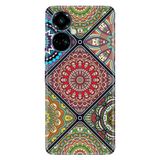 Senada Tecno Camon 19 Pro İle Uyumlu Kılıf Modern Tasarım Silikon Desenli Mvp Mandala