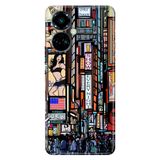 Senada Tecno Camon 19 Pro İle Uyumlu Kılıf Modern Tasarım Silikon Desenli Newyork Like