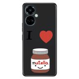 Senada Tecno Camon 19 Pro İle Uyumlu Kılıf Modern Tasarım Silikon Desenli Nutellllla