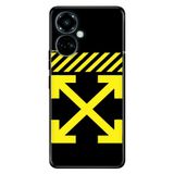 Senada Tecno Camon 19 Pro İle Uyumlu Kılıf Modern Tasarım Silikon Desenli Off White