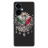 Senada Tecno Camon 19 Pro İle Uyumlu Kılıf Modern Tasarım Silikon Desenli Osmanlı Imza