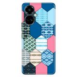 Senada Tecno Camon 19 Pro İle Uyumlu Kılıf Modern Tasarım Silikon Desenli Patch Work