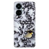 Senada Tecno Camon 19 Pro İle Uyumlu Kılıf Modern Tasarım Silikon Desenli Penguenler