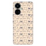 Senada Tecno Camon 19 Pro İle Uyumlu Kılıf Modern Tasarım Silikon Desenli Pug