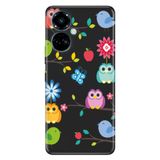 Senada Tecno Camon 19 Pro İle Uyumlu Kılıf Modern Tasarım Silikon Desenli Renkli Kanatlar