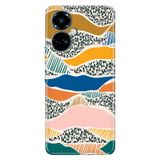 Senada Tecno Camon 19 Pro İle Uyumlu Kılıf Modern Tasarım Silikon Desenli Renkli Leopardo