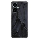 Senada Tecno Camon 19 Pro İle Uyumlu Kılıf Modern Tasarım Silikon Desenli Siyah Beton