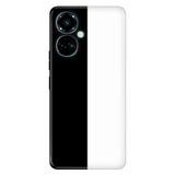 Senada Tecno Camon 19 Pro İle Uyumlu Kılıf Modern Tasarım Silikon Desenli Siyah Beyaz Feda
