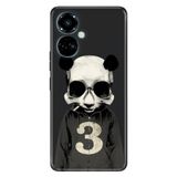 Senada Tecno Camon 19 Pro İle Uyumlu Kılıf Modern Tasarım Silikon Desenli Skull Panda
