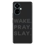 Senada Tecno Camon 19 Pro İle Uyumlu Kılıf Modern Tasarım Silikon Desenli Slay