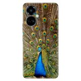 Senada Tecno Camon 19 Pro İle Uyumlu Kılıf Modern Tasarım Silikon Desenli Tavuz Kuşu