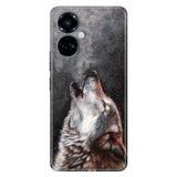Senada Tecno Camon 19 Pro İle Uyumlu Kılıf Modern Tasarım Silikon Desenli Vahşi Kurt