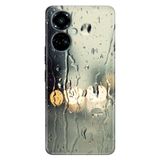 Senada Tecno Camon 19 Pro İle Uyumlu Kılıf Modern Tasarım Silikon Desenli Yağmurlu Bir Akşam