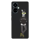 Senada Tecno Camon 19 Pro İle Uyumlu Kılıf Modern Tasarım Silikon Desenli Zebra Kolej